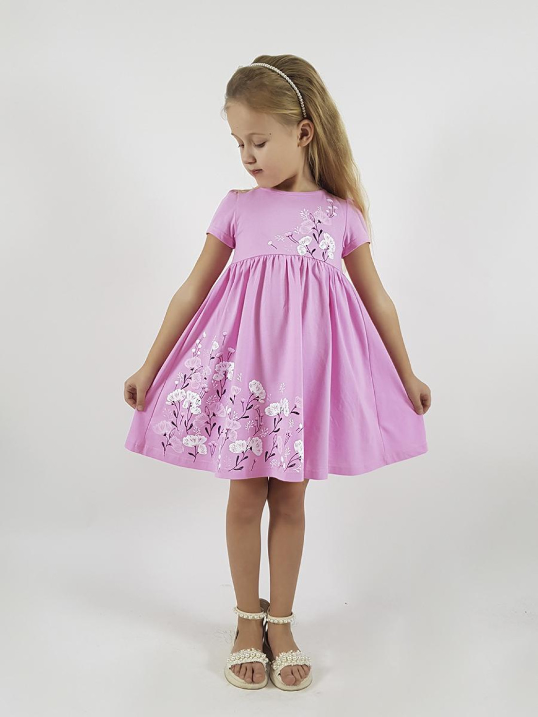 модная детская одежда 11-214 платье для девочки