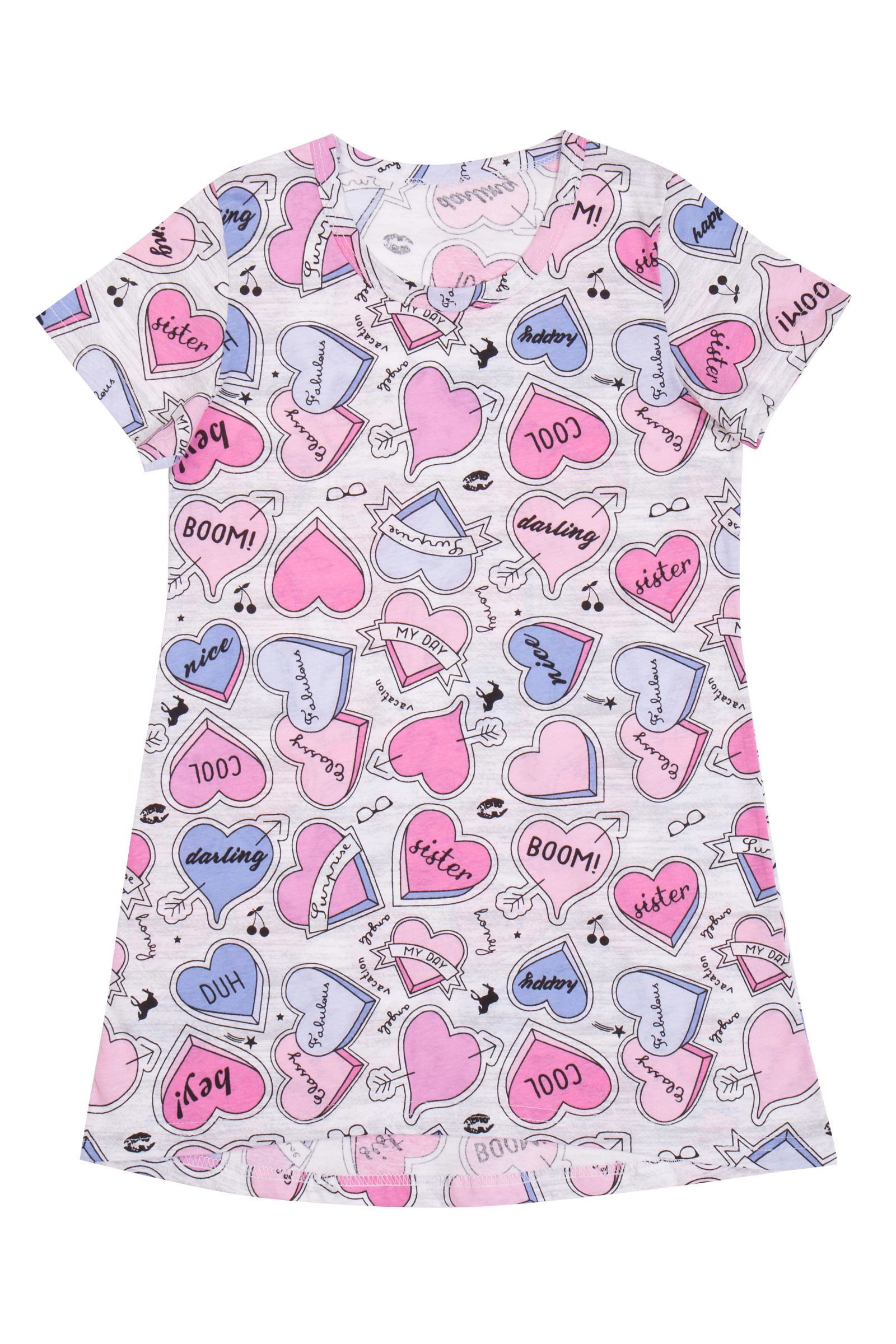 модная детская одежда 2892-2ср02 сорочка для девочки