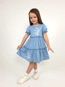 11-243 Платье для девочки (рост 104, пудровый)