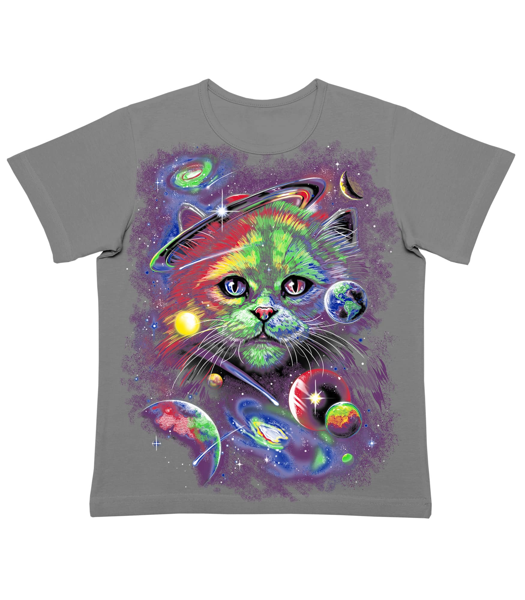 Кот космический Футболка детская футболки/майки заказать