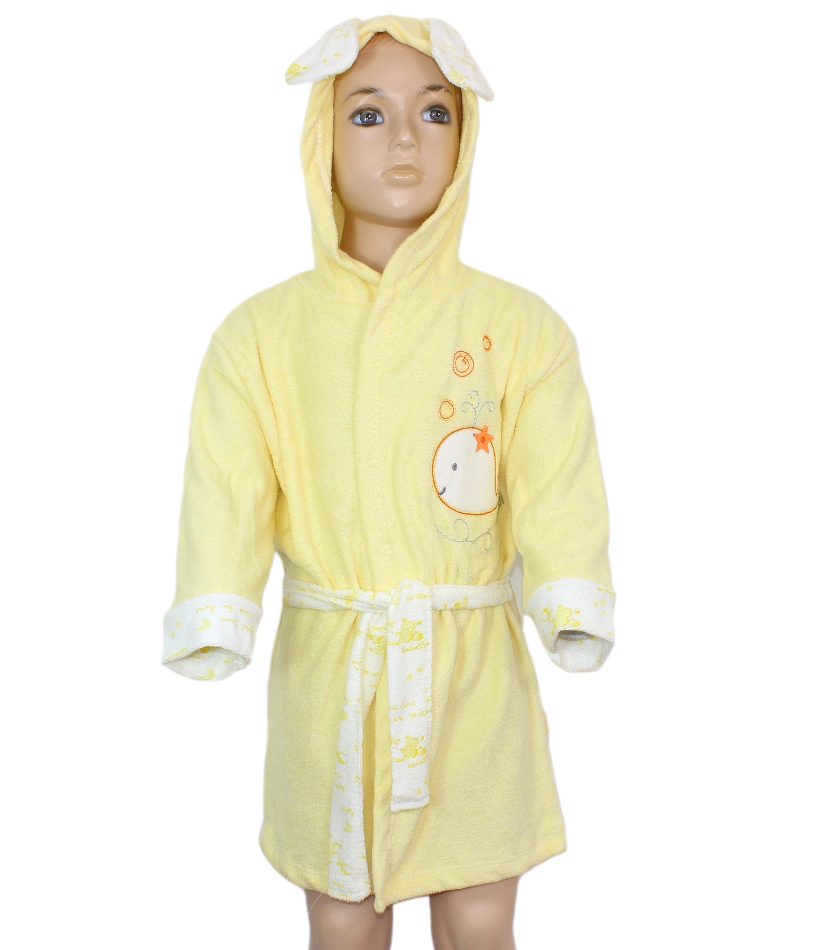 модная детская одежда 1005 комплект банный(халат+полотенце)