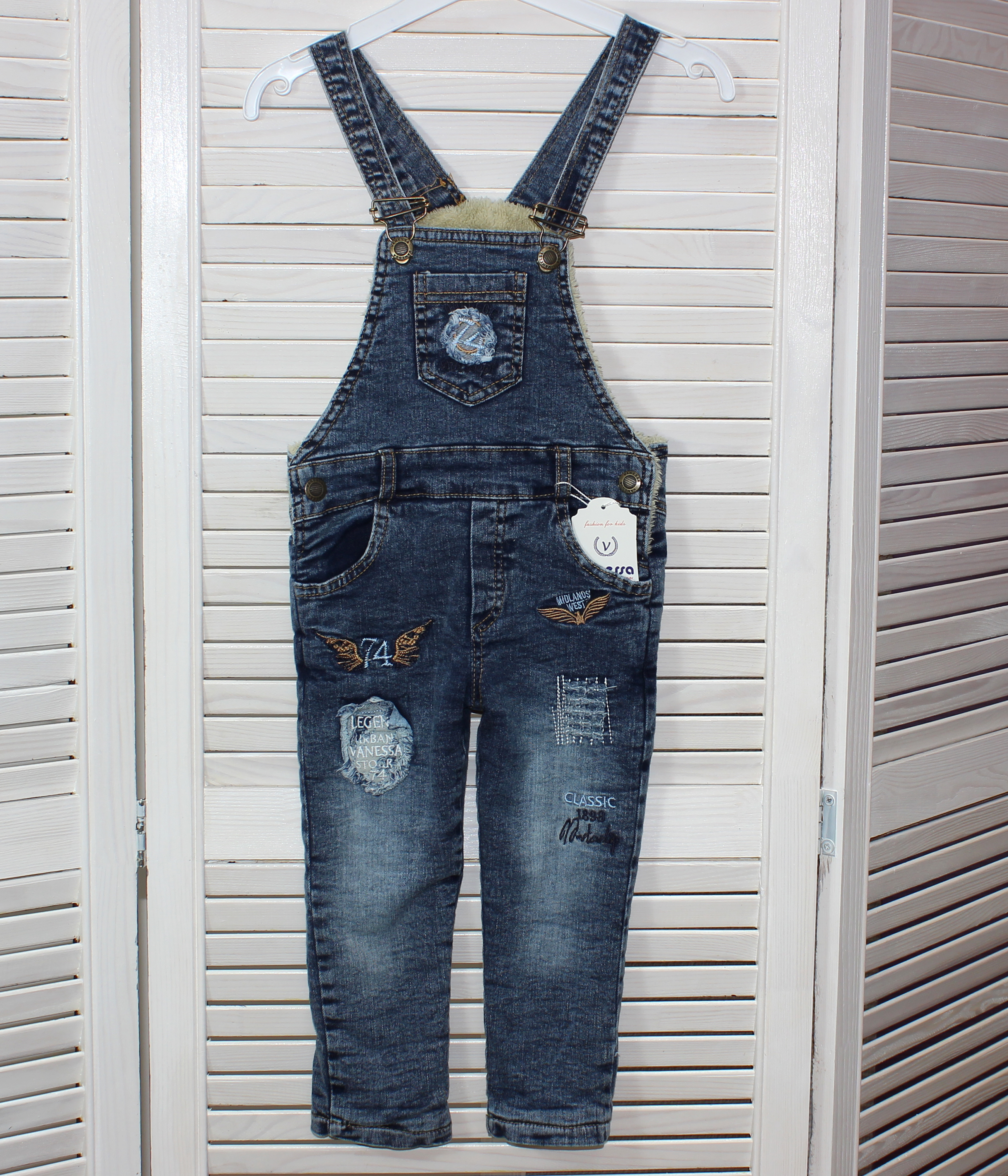 1229 Комбинезон джинсовый для мальчика