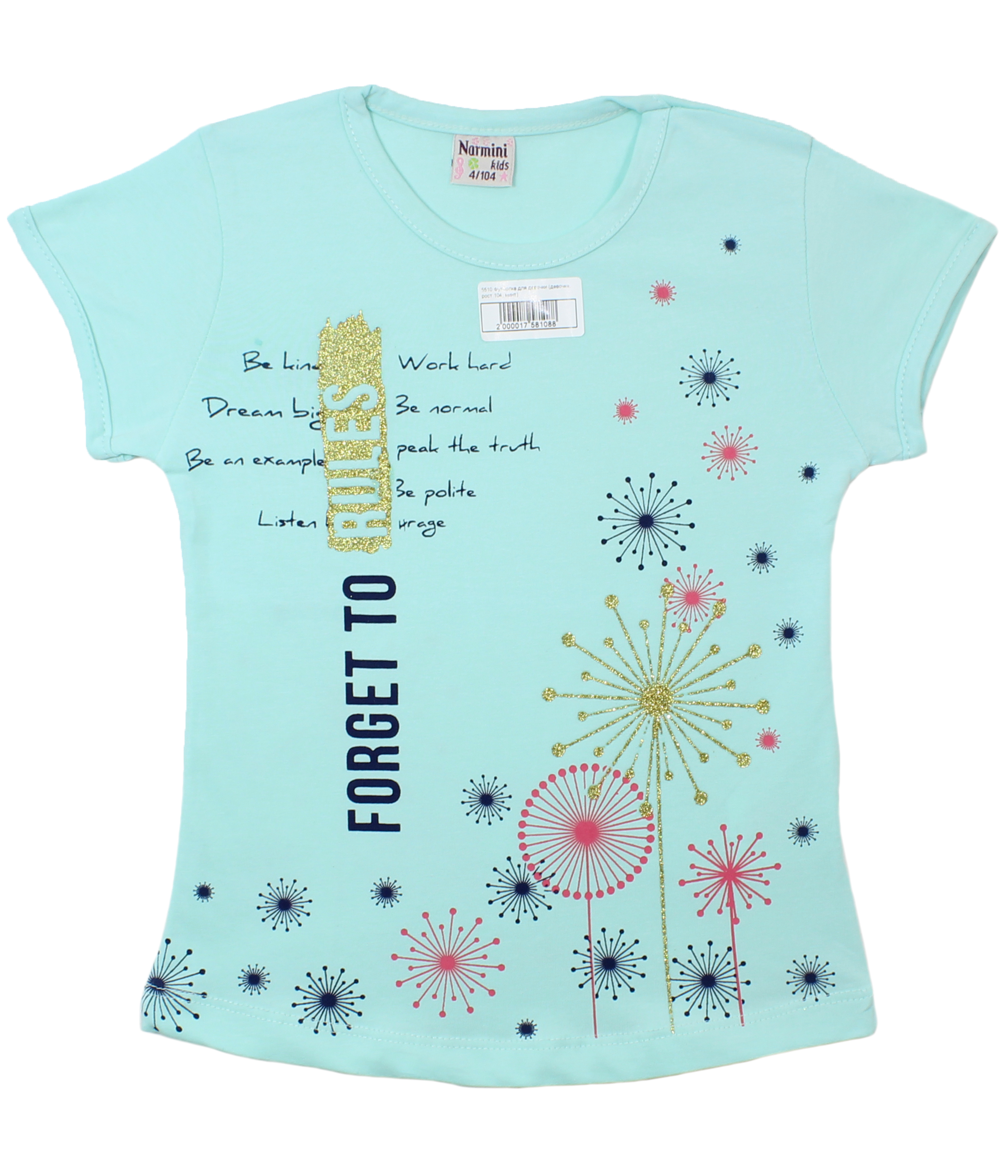 модная детская одежда 5510 футболка для девочки