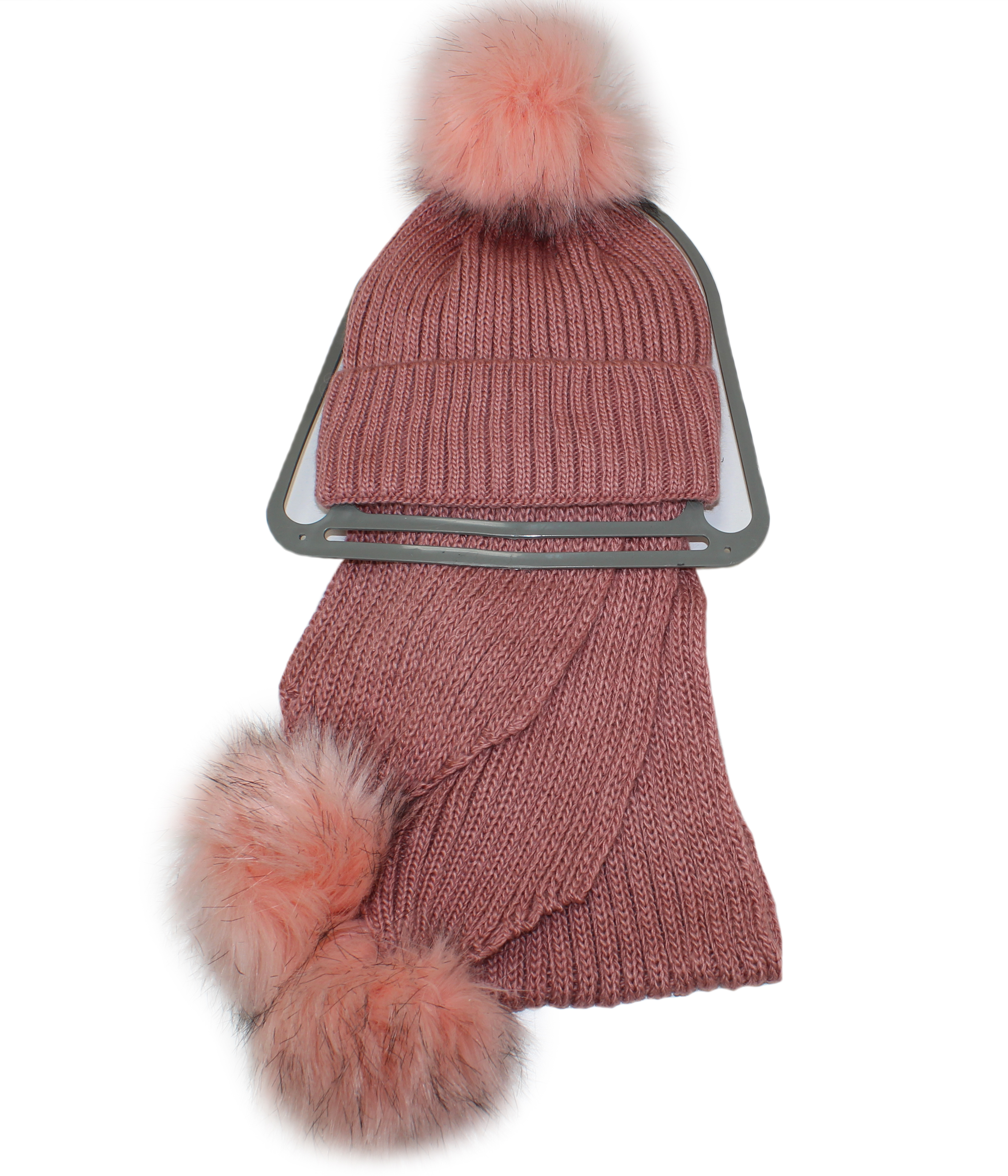 5001 Комплект для девочки(шапка+шарф)