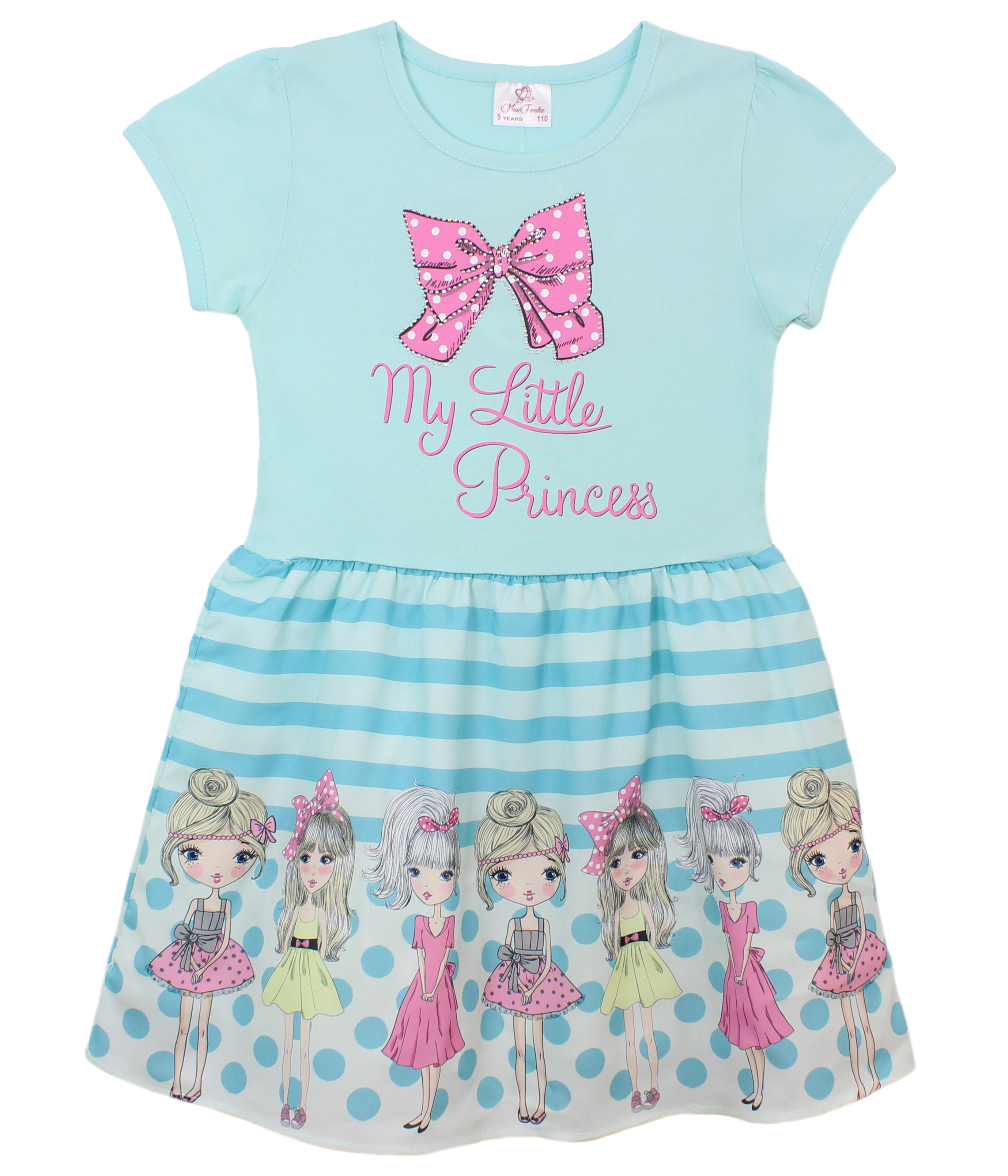 модная детская одежда 687 платье для девочки