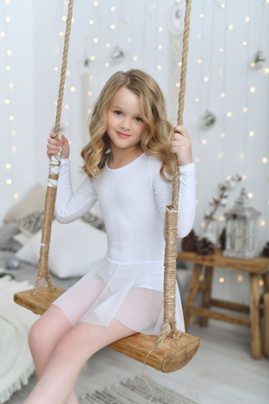 модная детская одежда 4151 купальник гимнастический