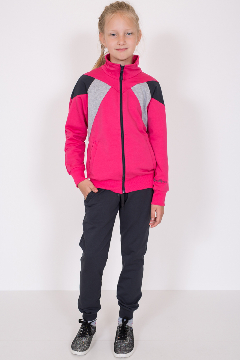 модная детская одежда 1227 т костюм для девочки трикотажный