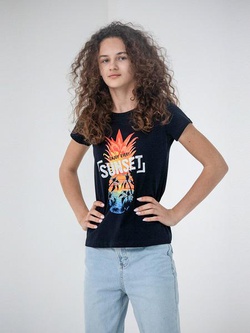 модная детская одежда 63138 футболка для девочки