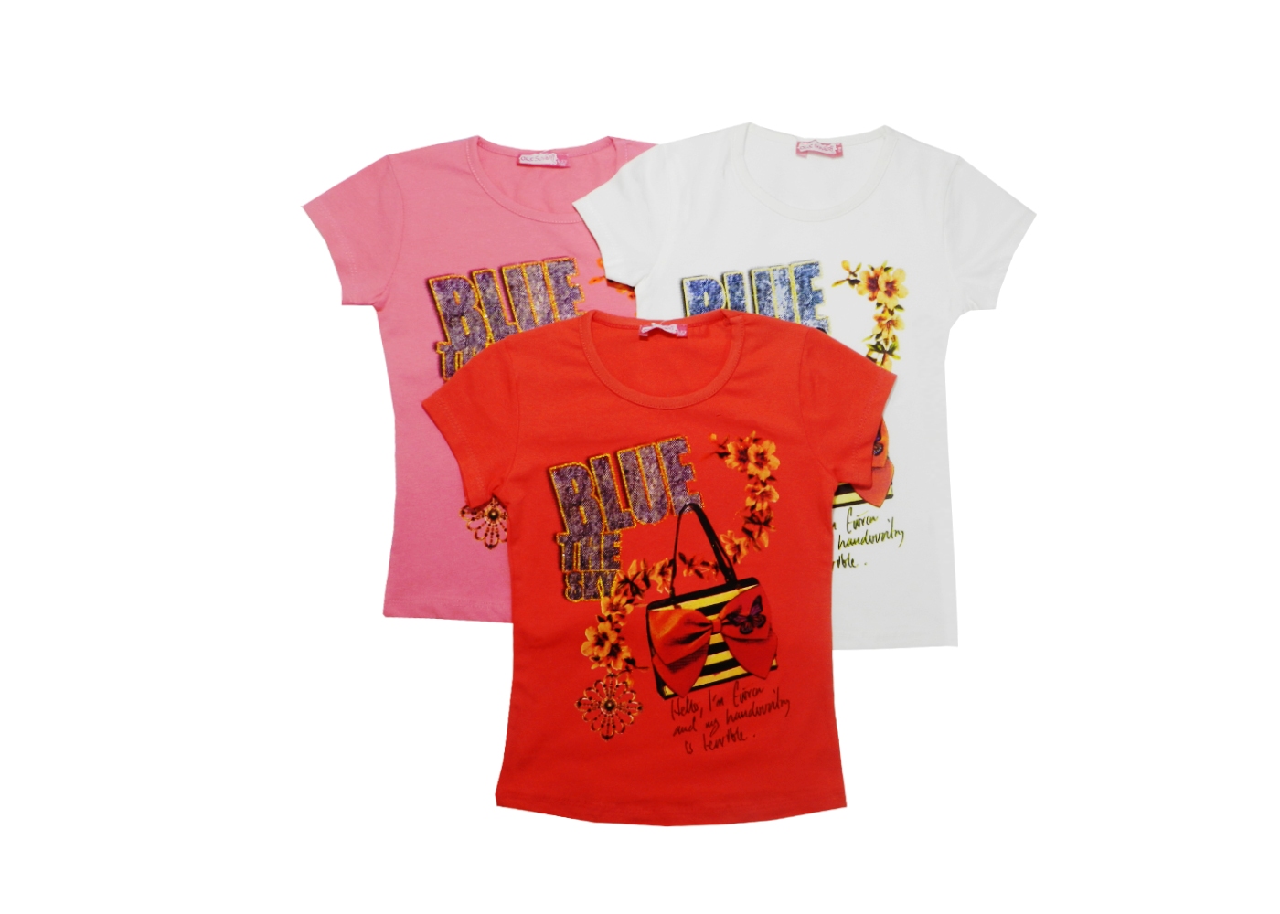 модная детская одежда 2656 футболка для девочки