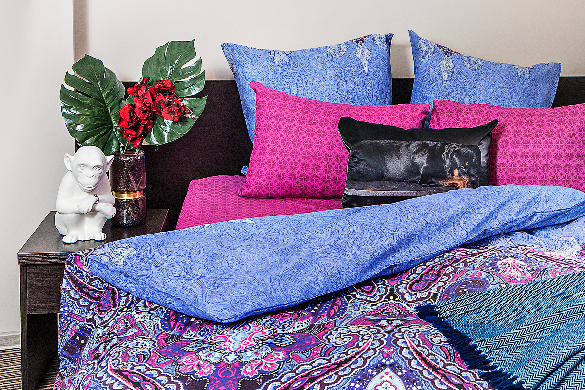 качественный кпб бязь 2 сп с европростыней ночь нежна