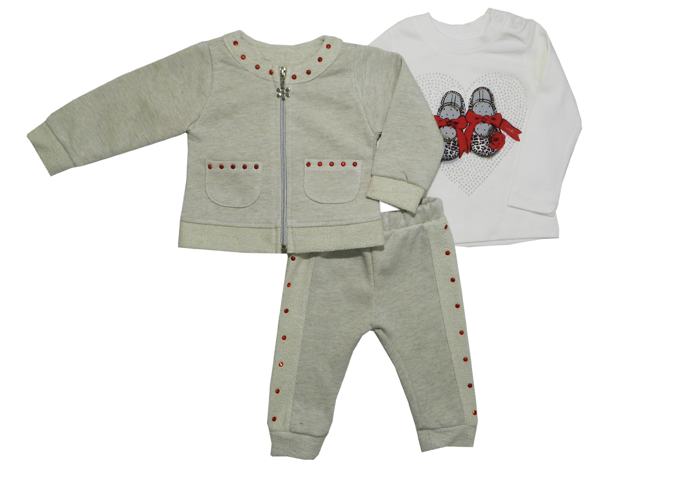 модная детская одежда 817 костюм тройка для девочки