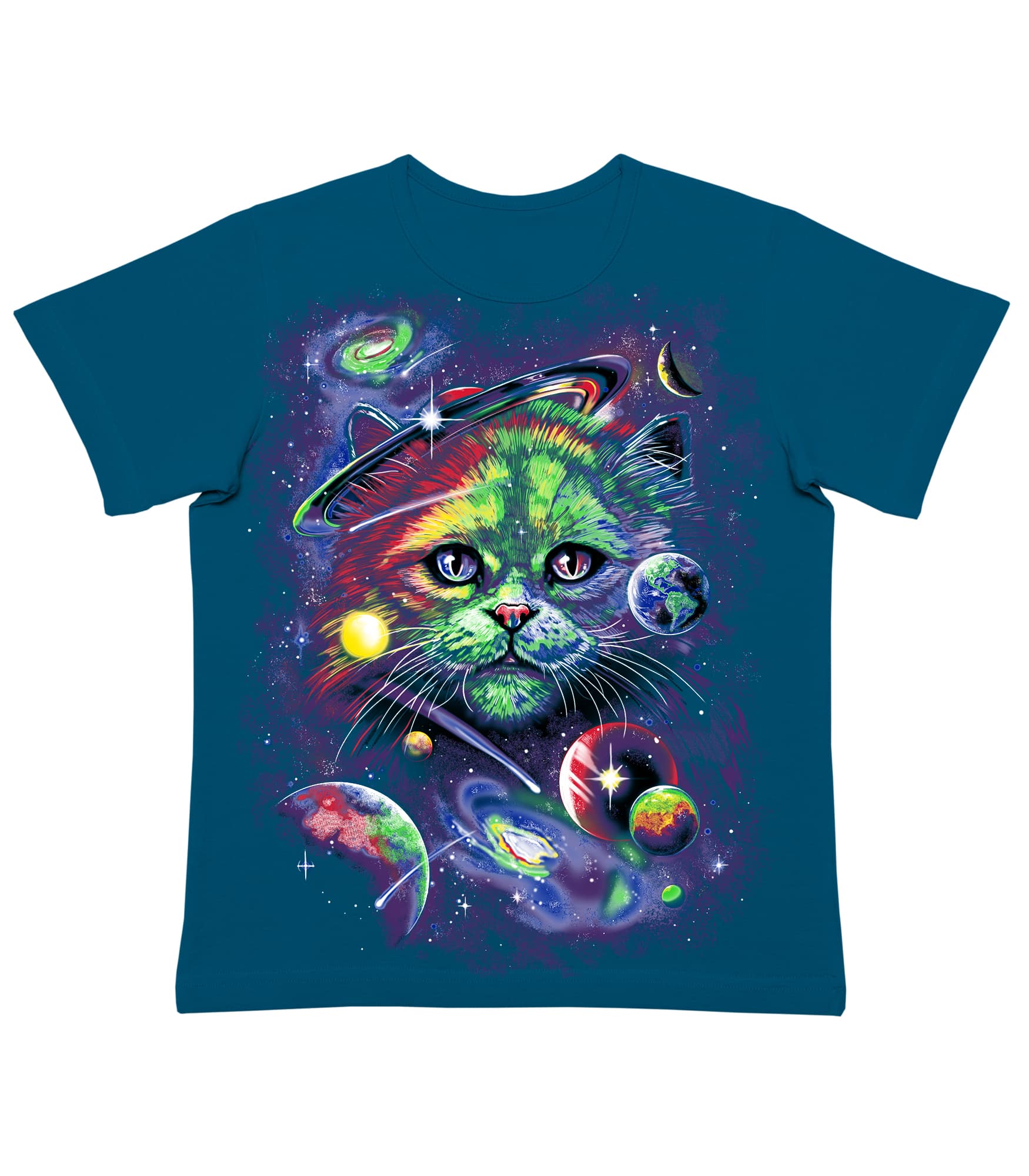 Кот космический Футболка детская футболки/майки заказать