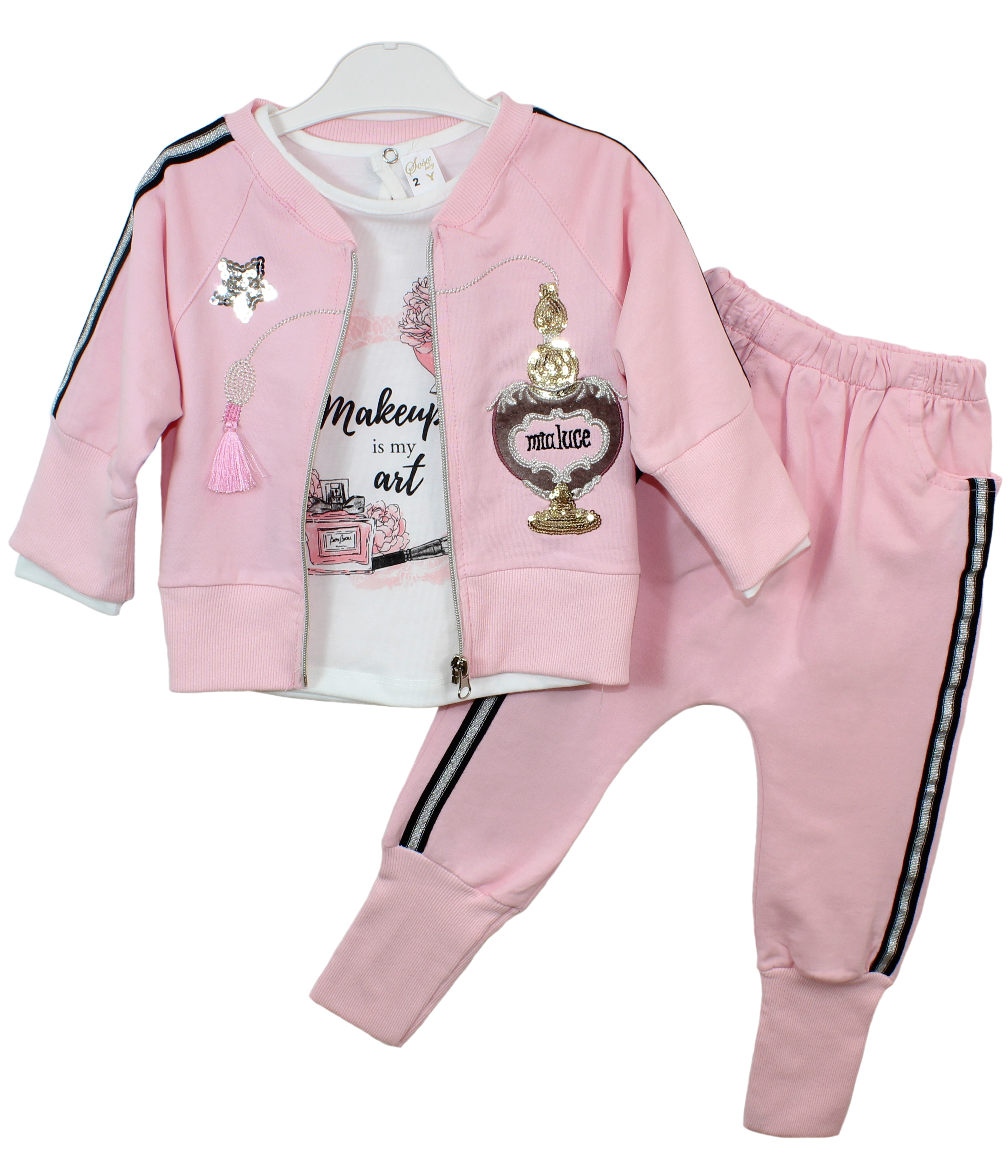 модная детская одежда 599/34182 костюм (тройка) для девочки