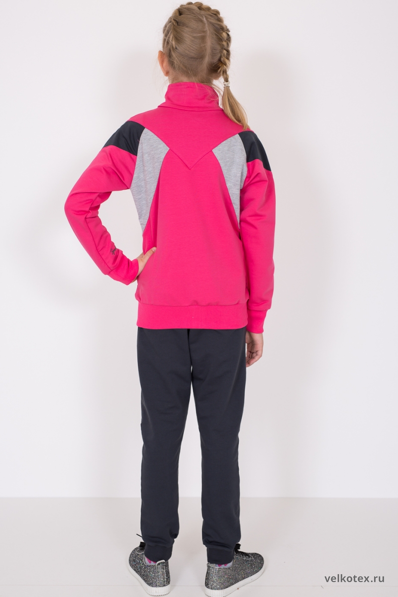 модная детская одежда 1227 т костюм для девочки трикотажный