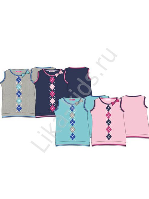 модная детская одежда 6-027 жилетка  для девочки