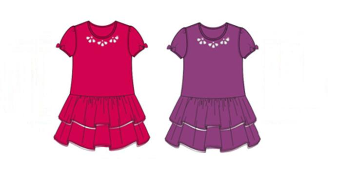 модная детская одежда 816 платье для девочки