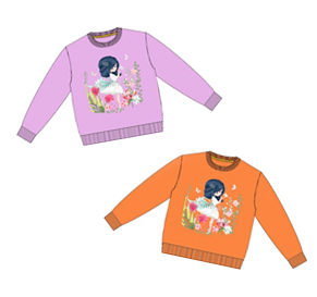 модная детская одежда 6151 джемпер для девочки 