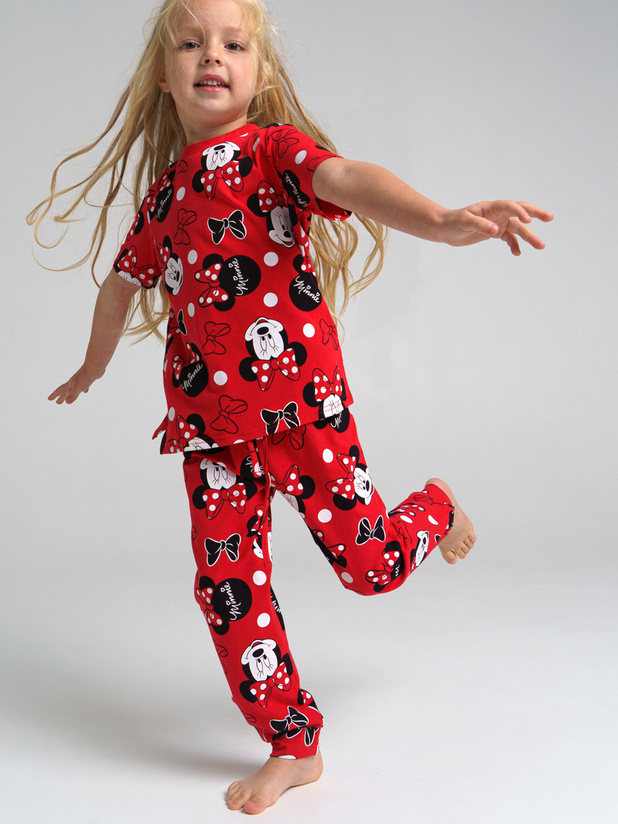 модная детская одежда 42142031 пижама трикотажная для девочек