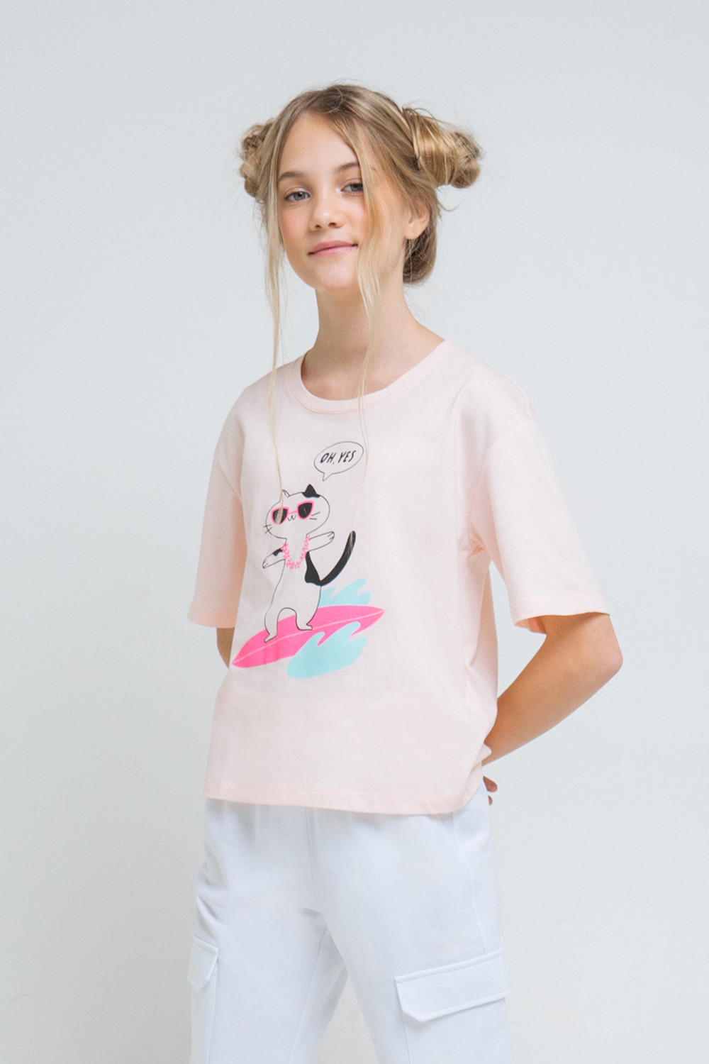 модная детская одежда 301356/к47 фуфайка для девочки