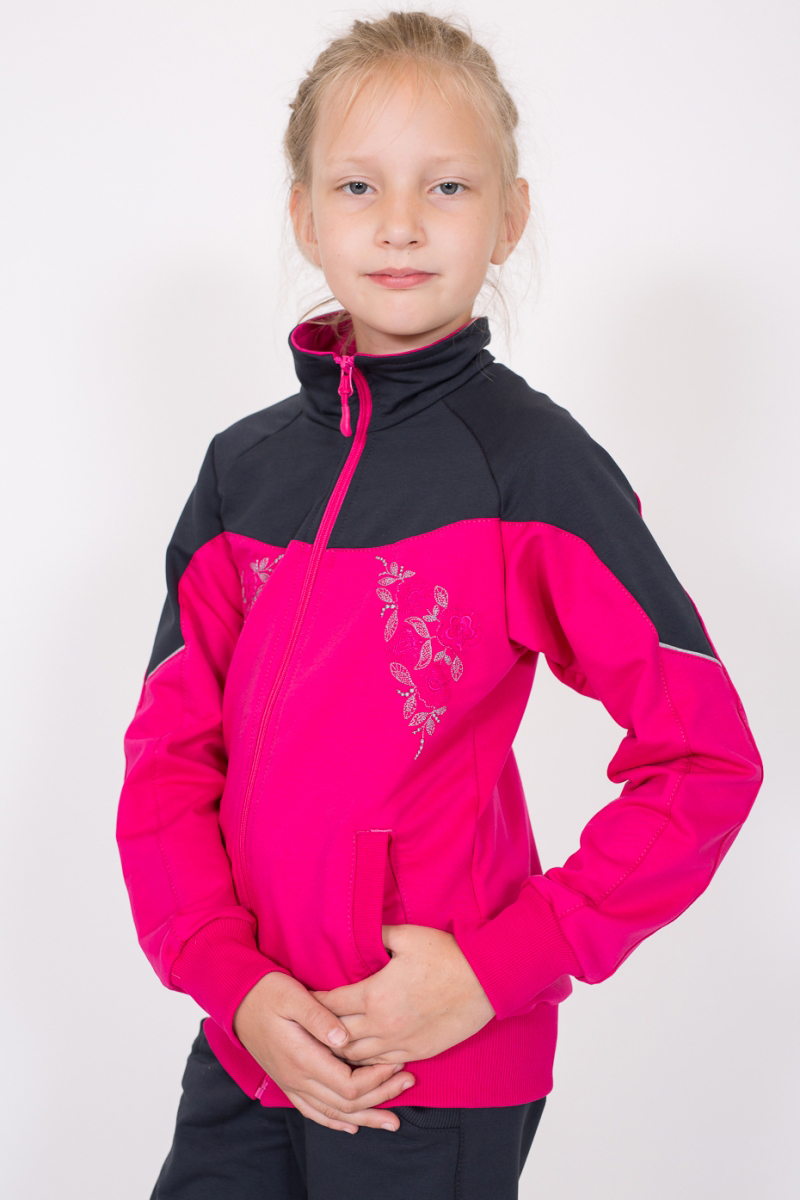 модная детская одежда 1219 т костюм для девочки трикотажный