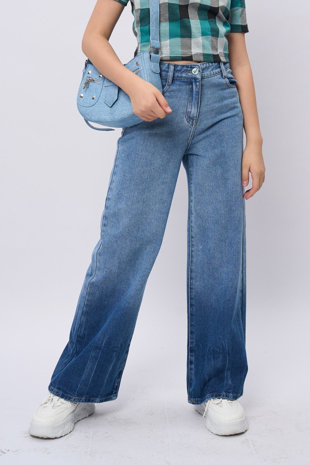 модная детская одежда 22076 брюки для девочки