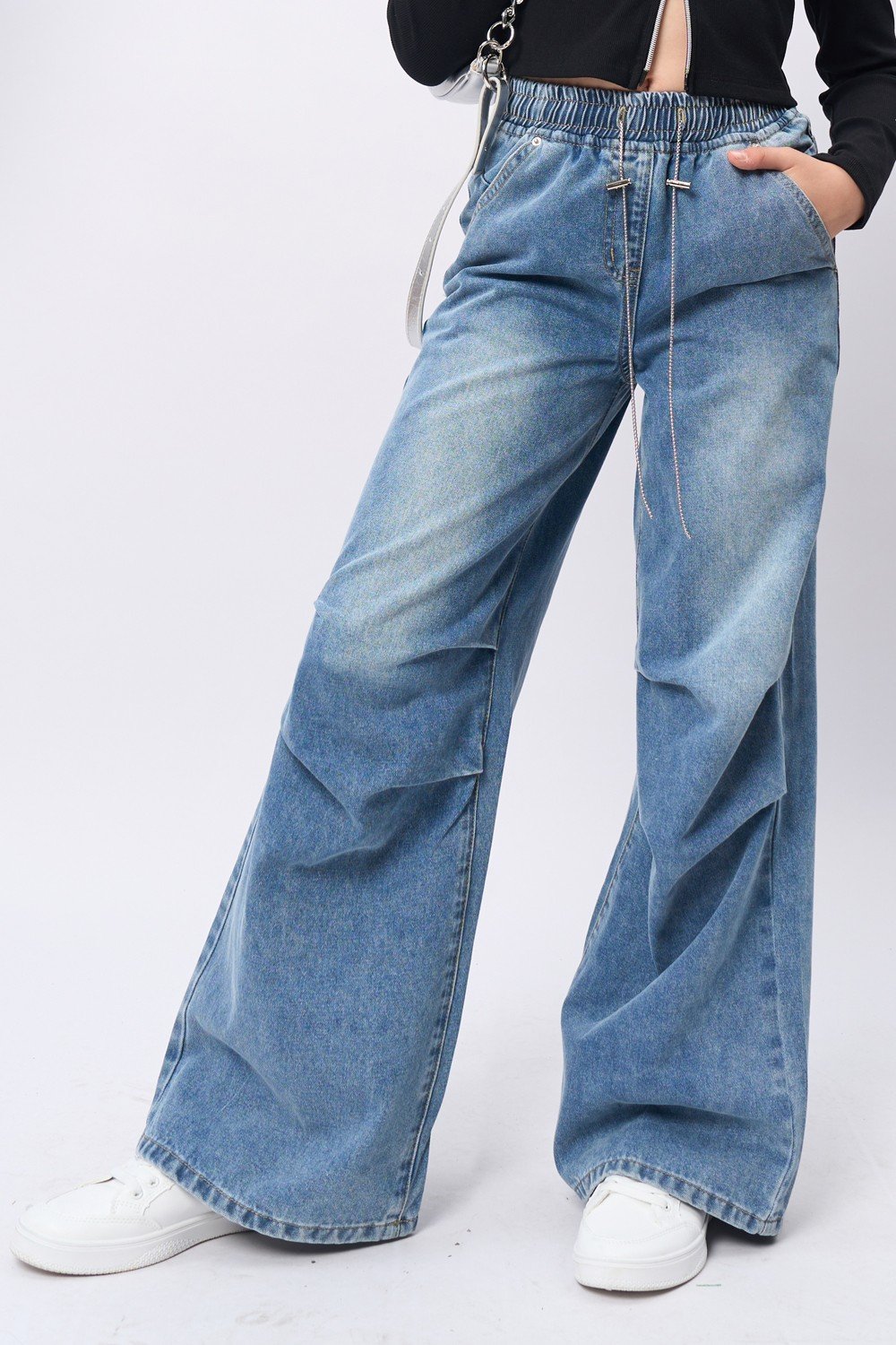 модная детская одежда 22038 брюки для девочки