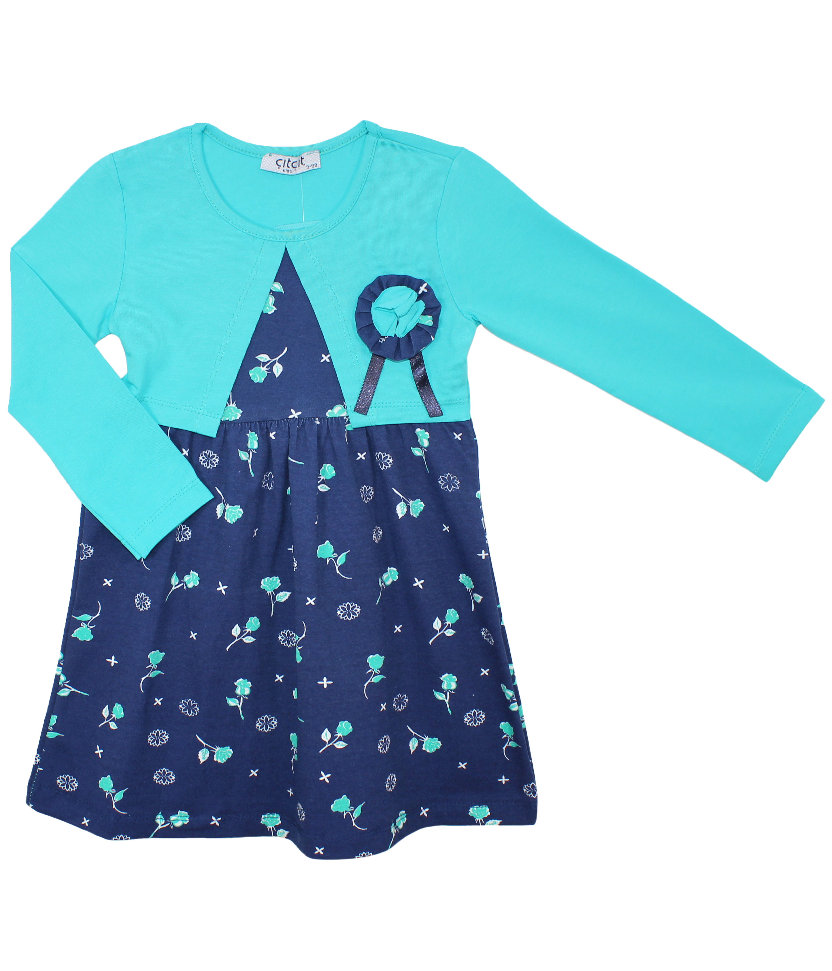 модная детская одежда 7332 платье для девочки