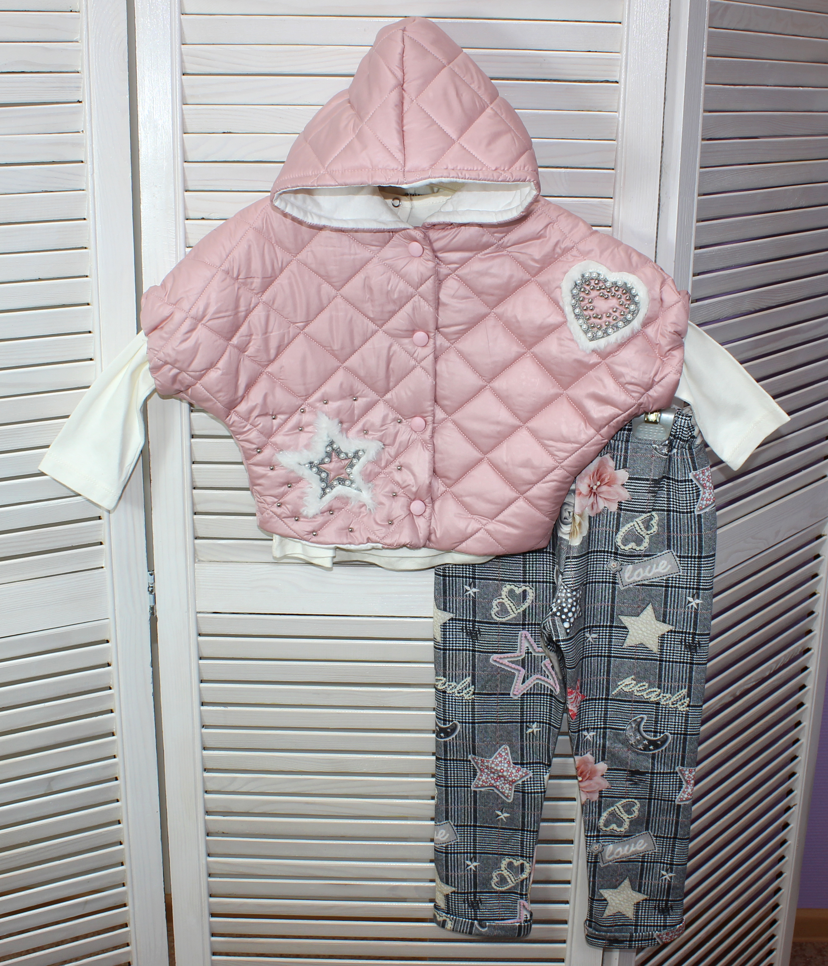 модная детская одежда 685 костюм для девочки(тройка)