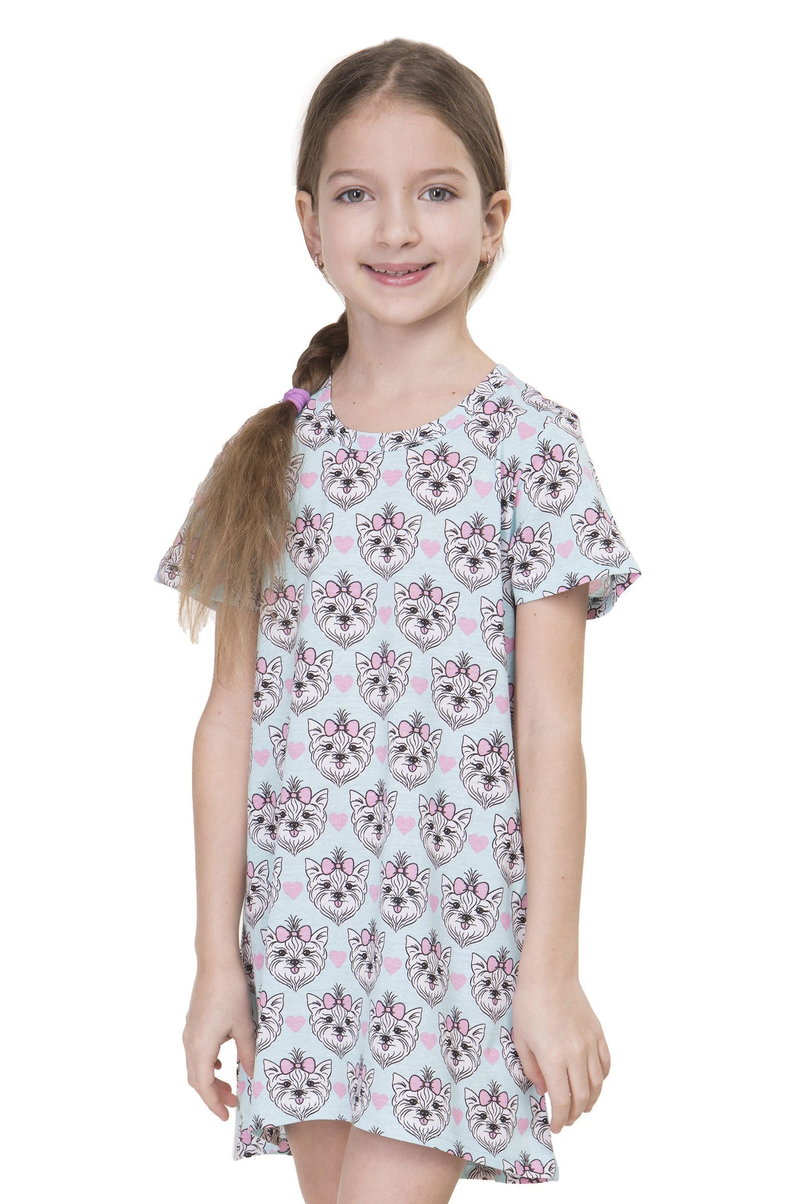 модная детская одежда 2932-2ср02 сорочка для девочки