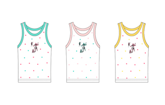 модная детская одежда 2147 майка для девочки