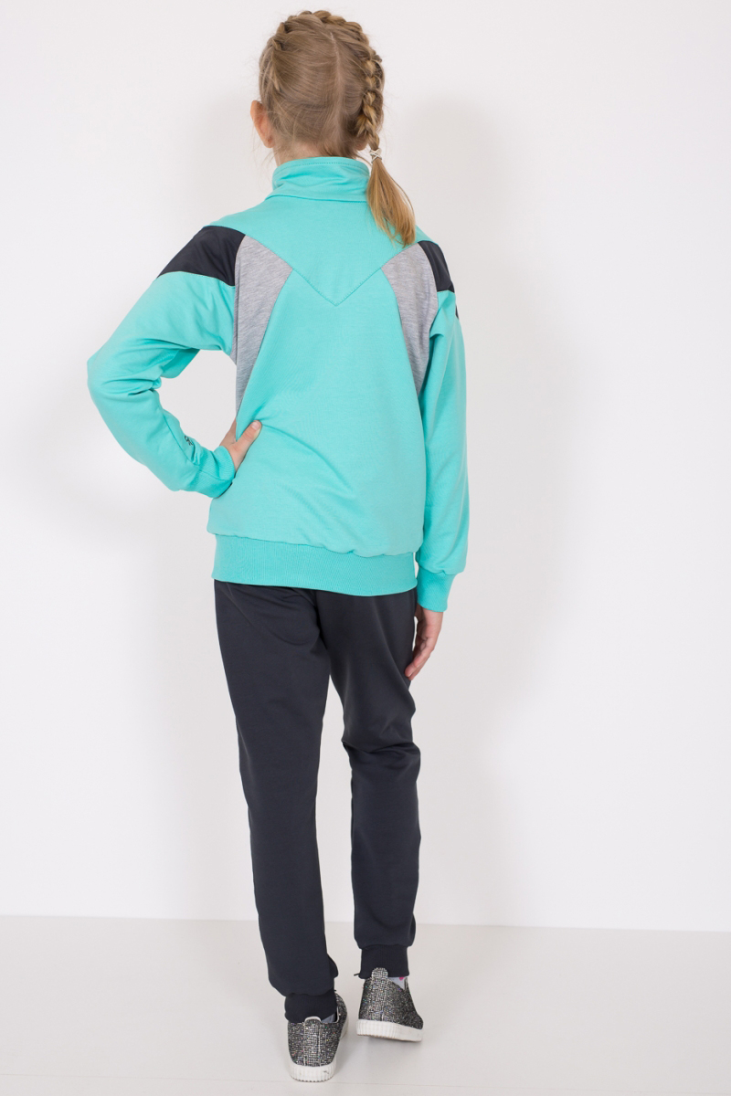 модная детская одежда 1227 т костюм для девочки трикотажный