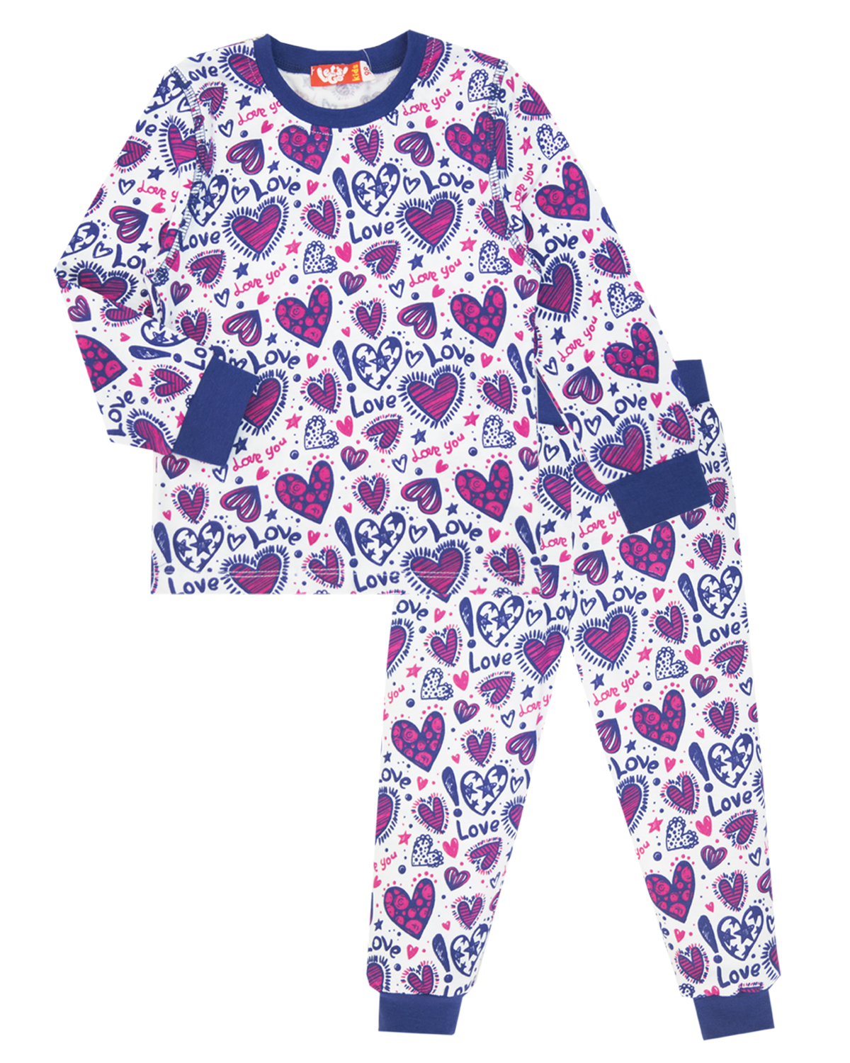 модная детская одежда 9166 пижама для девочки