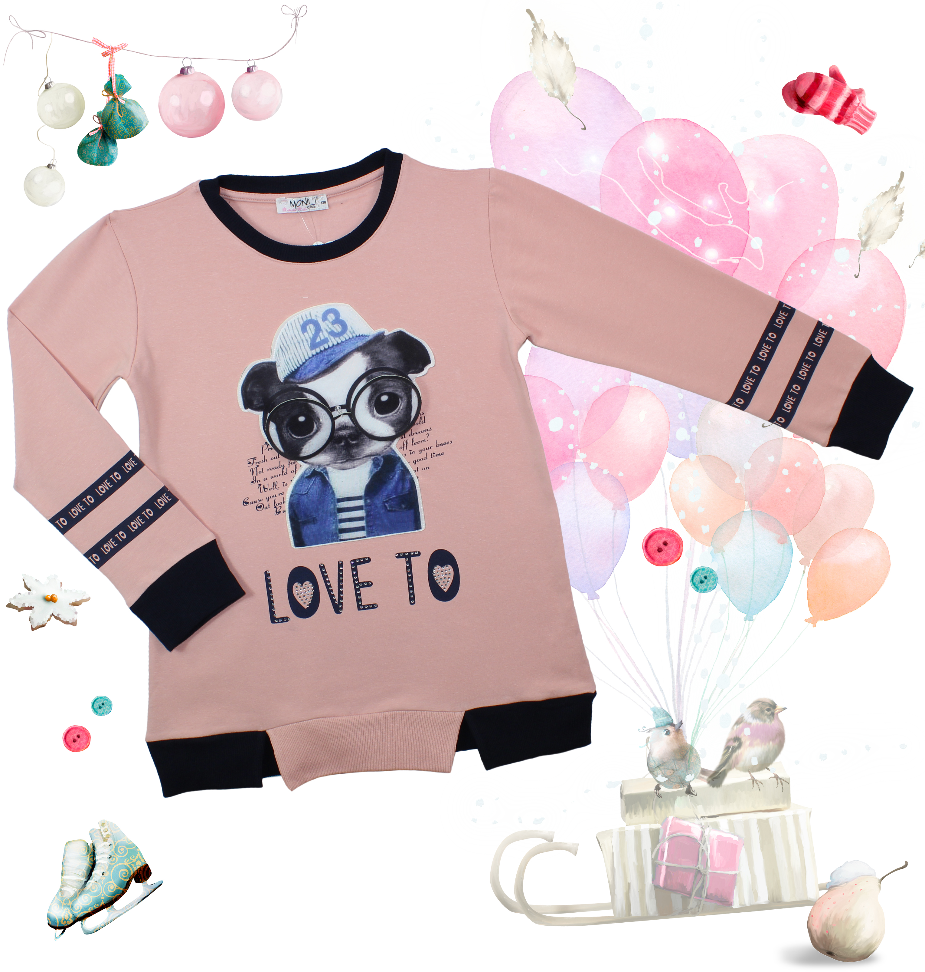 модная детская одежда 6161 джемпер для девочки