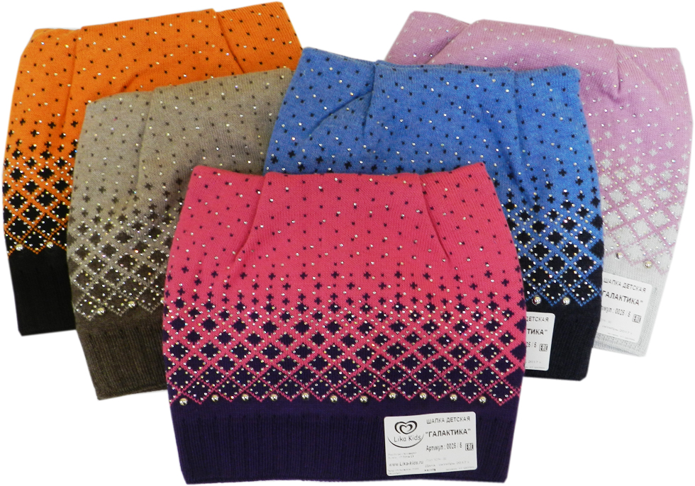 0025/5 Галактика шапка детская флис