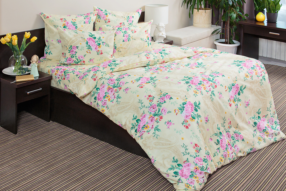 качественный кпб бязь 2 сп ночь нежна