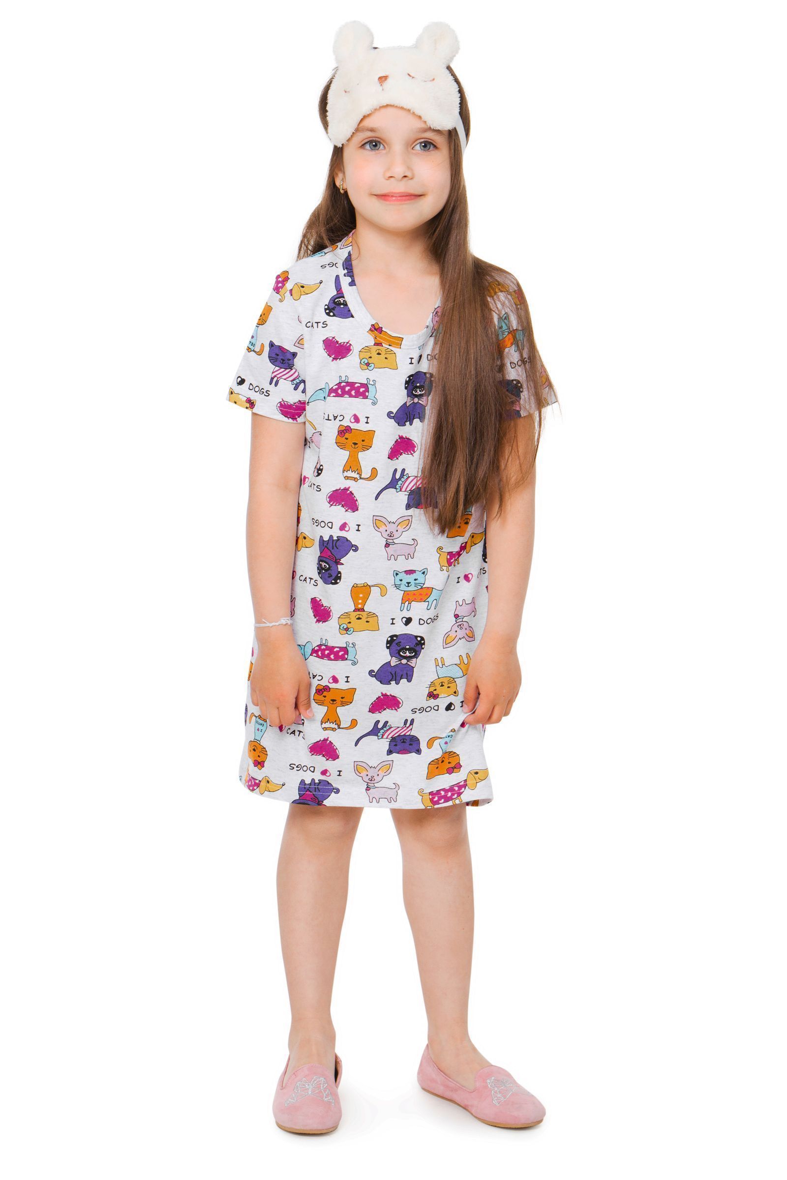 модная детская одежда 2892-2ср02 сорочка для девочки