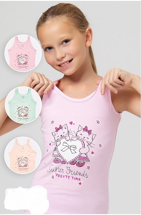 модная детская одежда 4598 майка для девочки