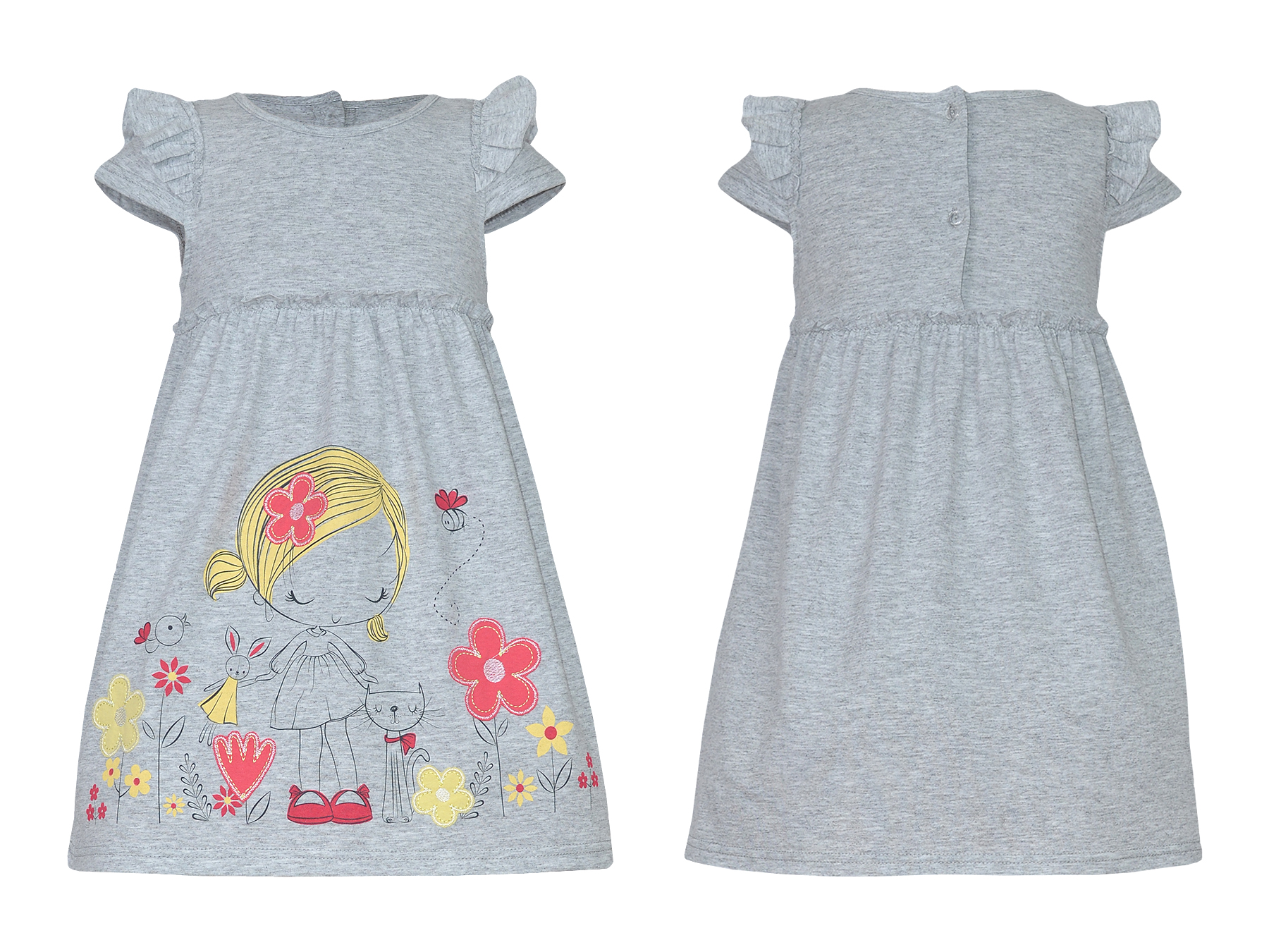 модная детская одежда 11-73 платье