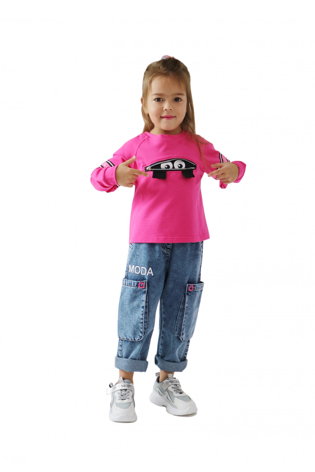 модная детская одежда 18904 брюки для девочки