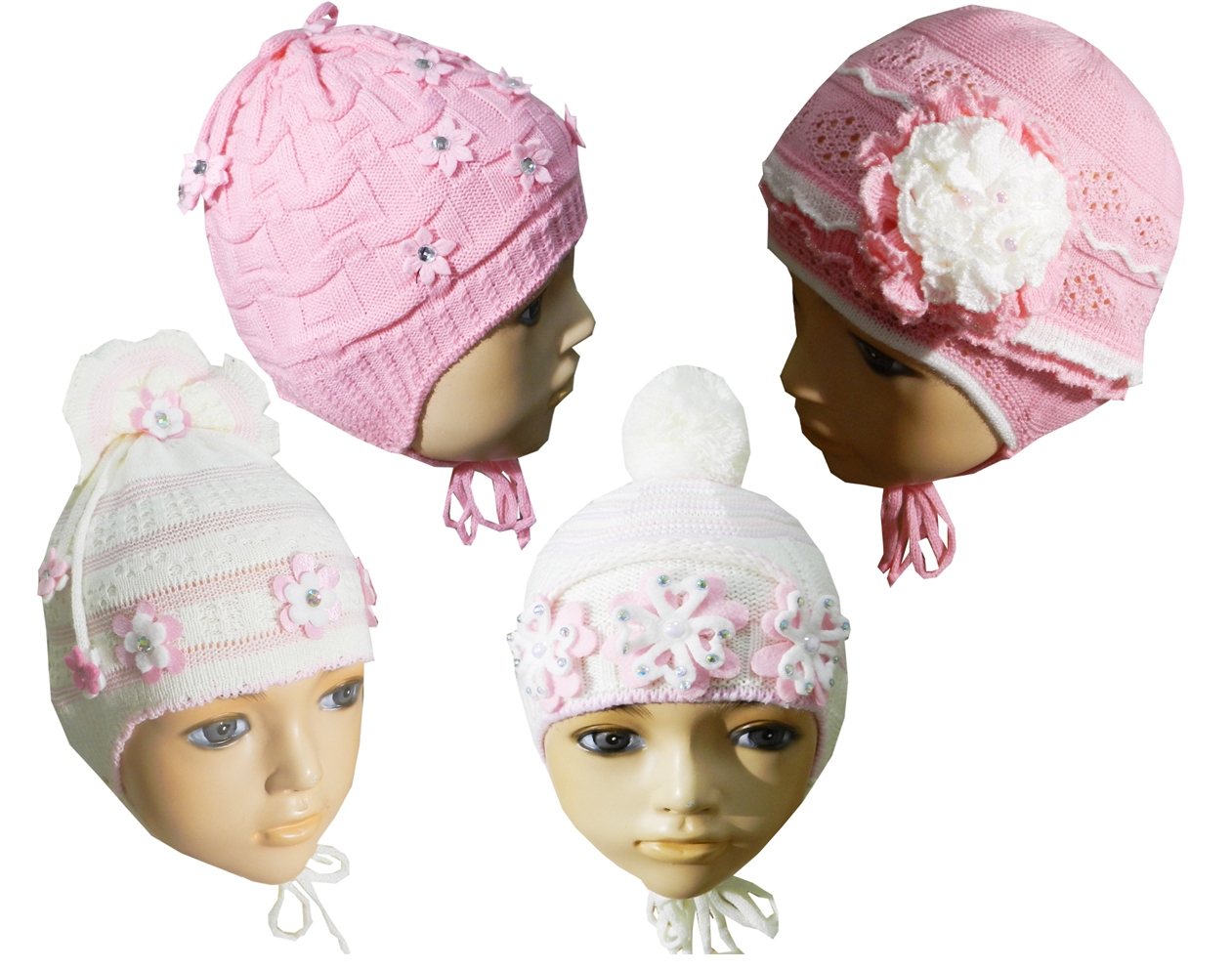 28 Шапка детская вязаная