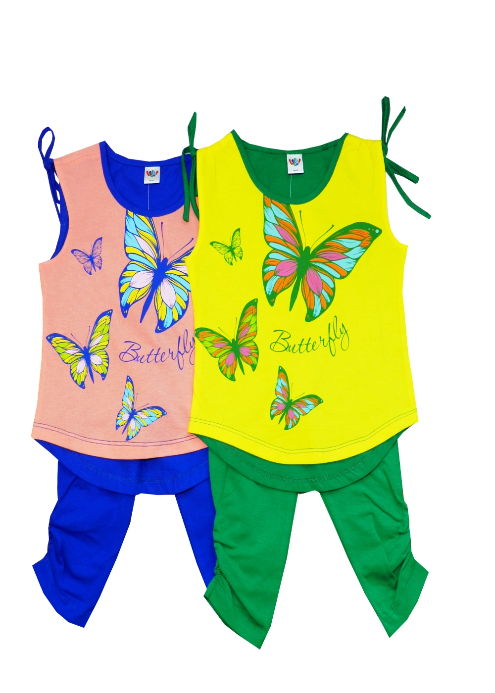 модная детская одежда 413 комплект (футболка+бриджи) для девочки