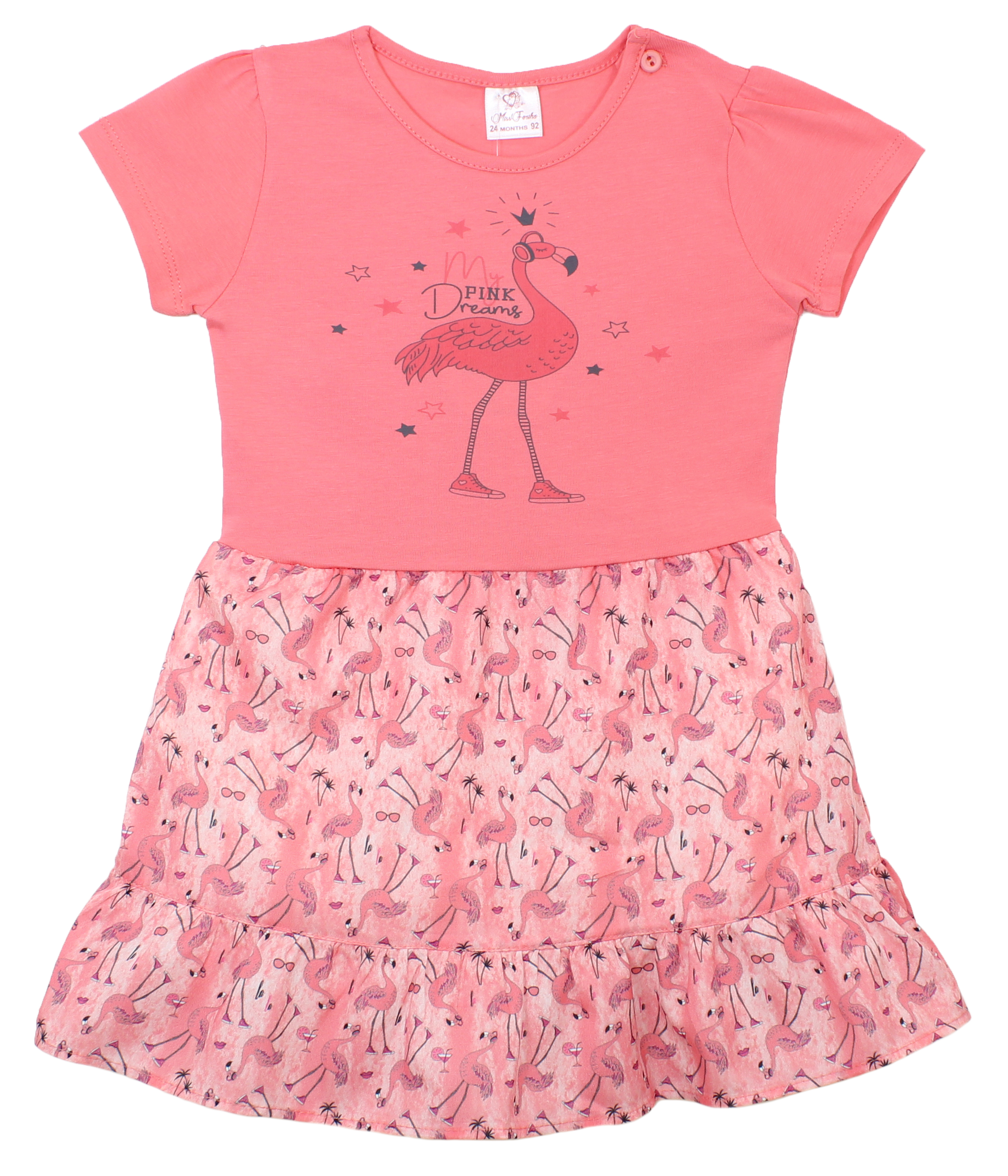 модная детская одежда 685 платье для девочки