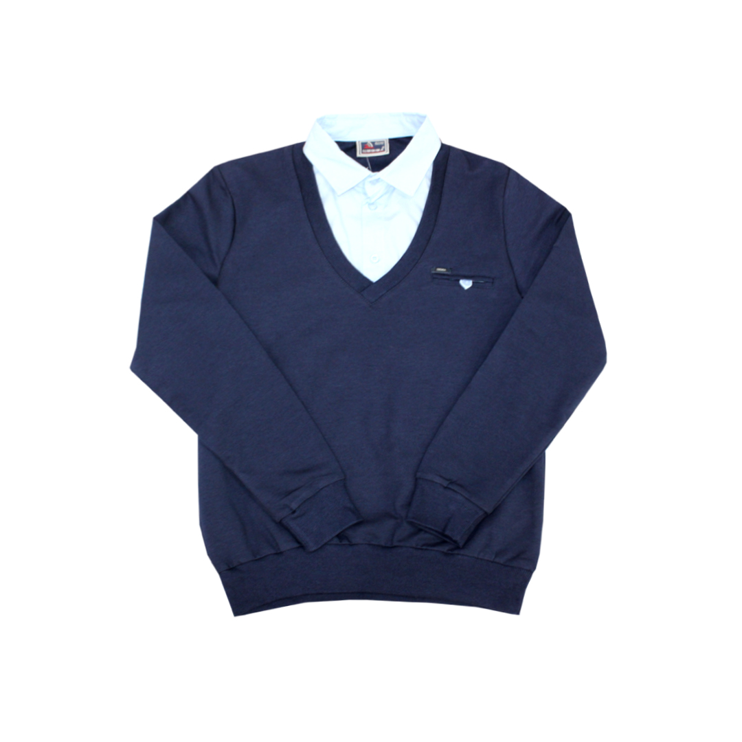 модная детская одежда 0095/1 джемпер-обманка для мальчика джемпера/водолазки/жакеты