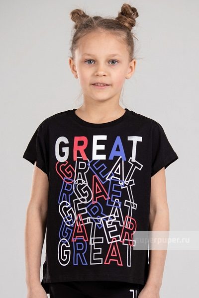 модная детская одежда 63160-22 футболка для девочки