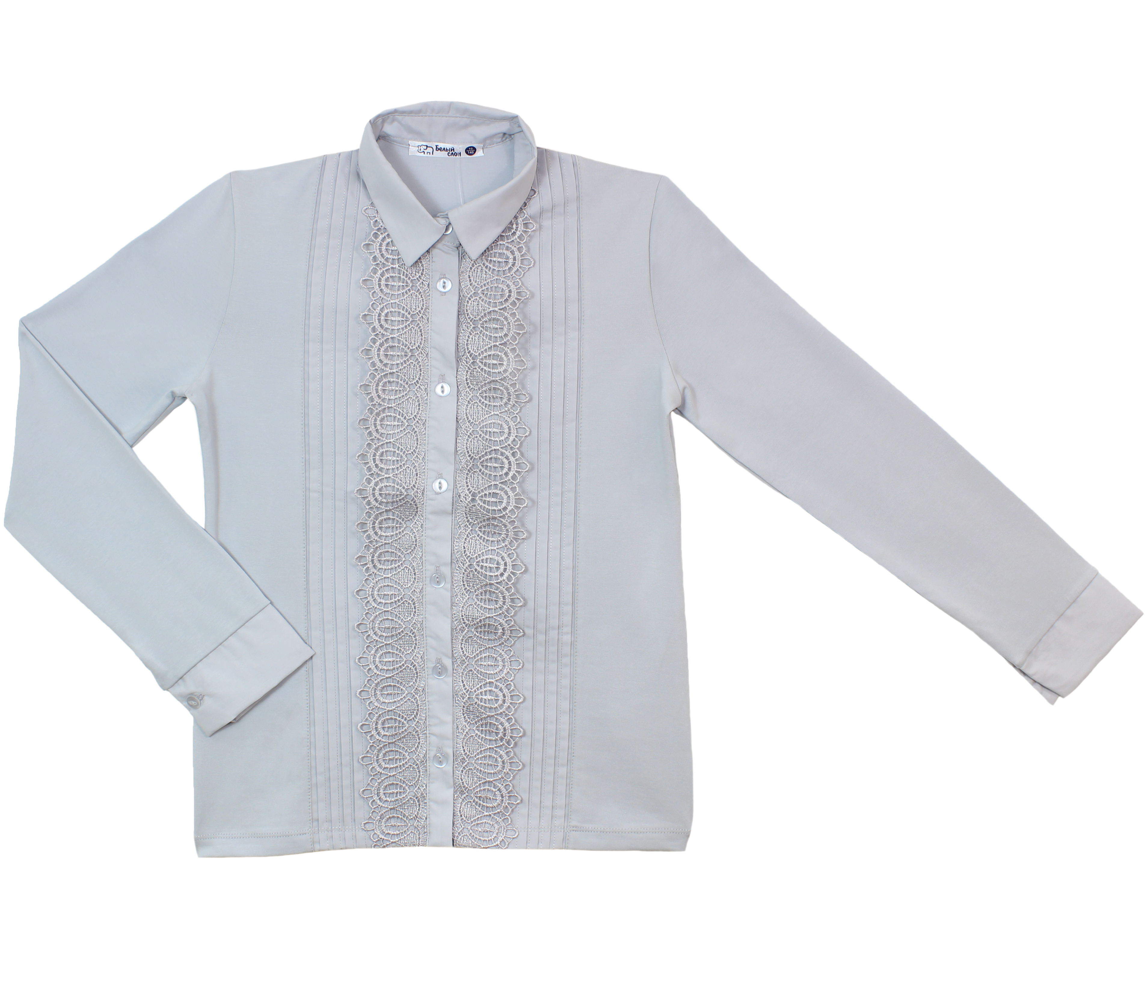 модная детская одежда 5017 джемпер для девочки белый слон