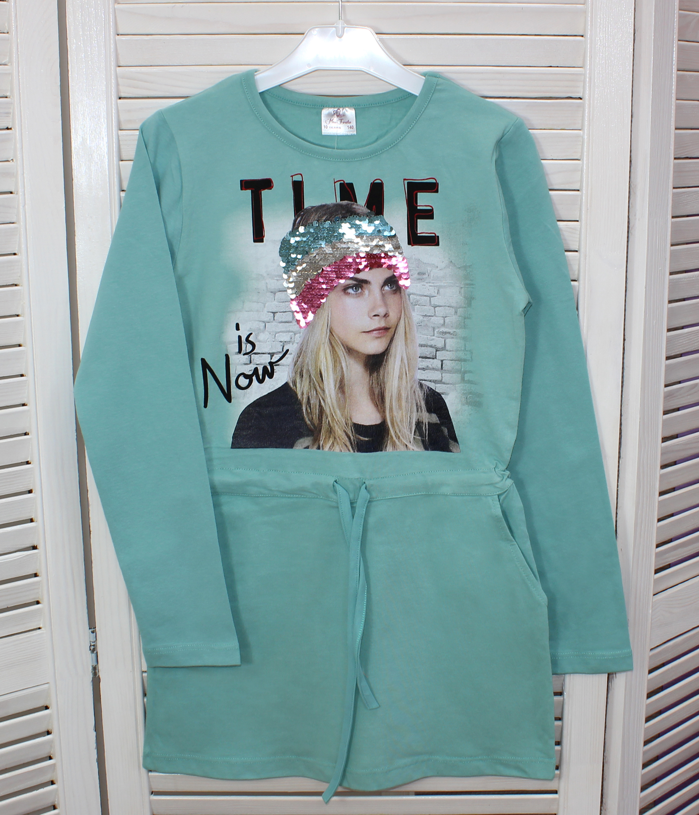 модная детская одежда 052 платье для девочки