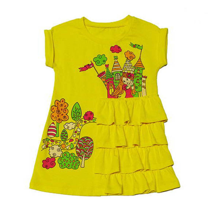 модная детская одежда 910-29 платье