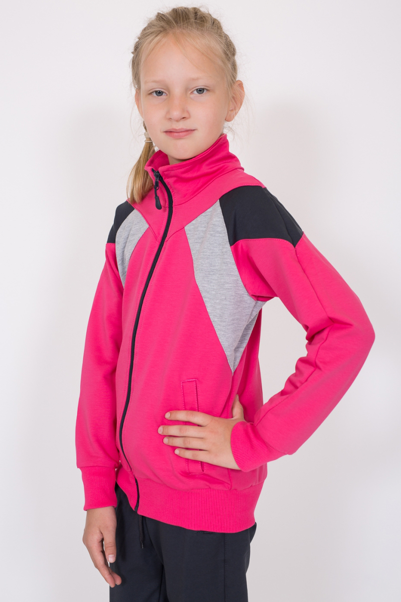 модная детская одежда 1227 т костюм для девочки трикотажный