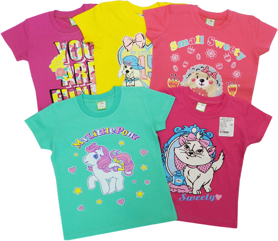 модная детская одежда 26-01 футболка для девочки