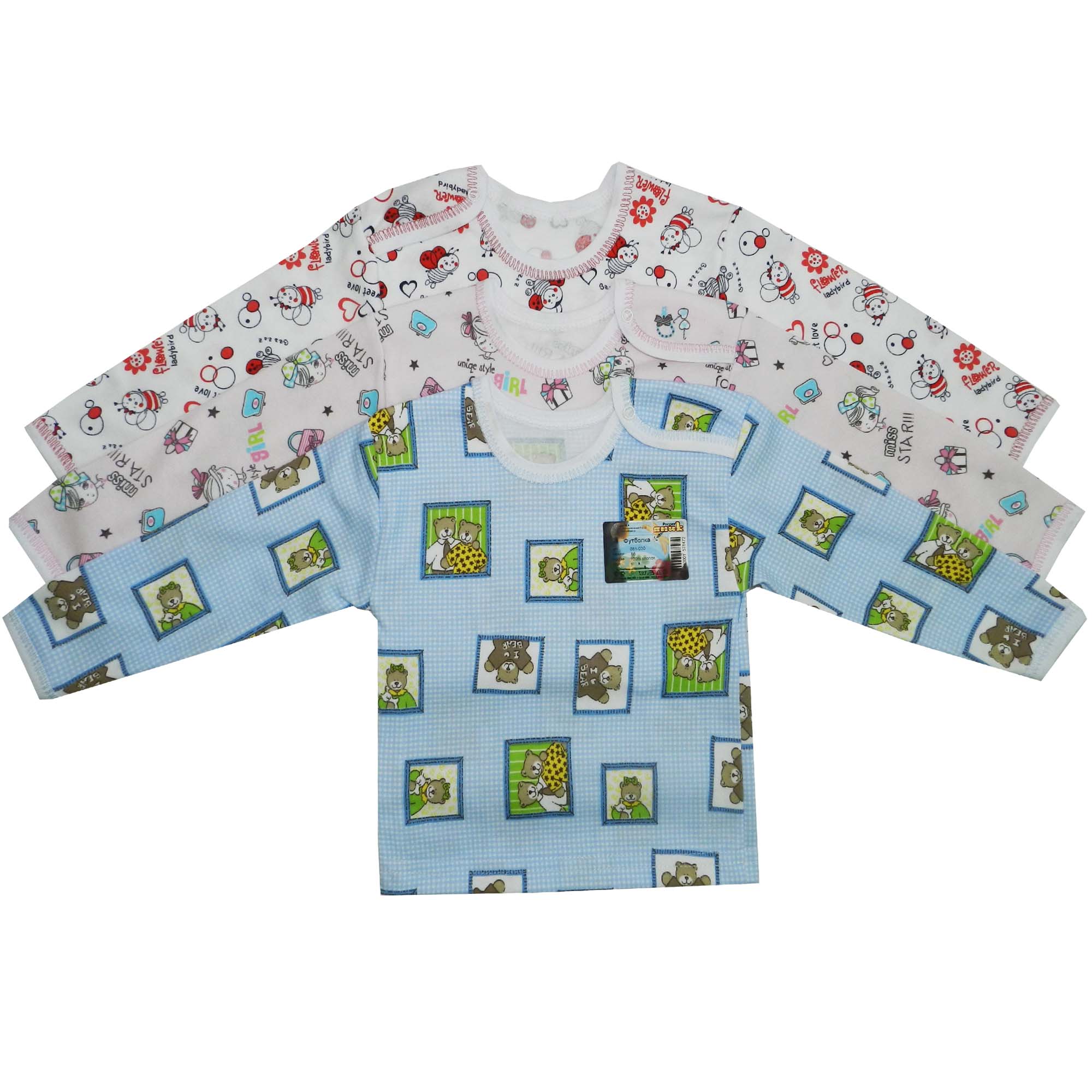 модная детская одежда 081-030 футболка длинный рукав